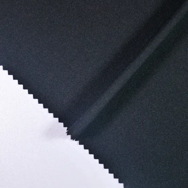 China Fabric for Shorts,Skirt  Four-way Stretch (Bi-Stretch) Woven Blended Fabric Polyamide Spandex black color buy from China wholesaler bulk order at wholesale price free worldwide shipping Alibaba