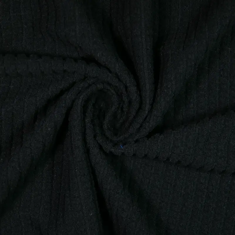 China Fabric for T-Shirt,Skirt  Jacquard Knit Fabric Polyester Spandex black color buy from China wholesaler bulk order at wholesale price free worldwide shipping Alibaba
