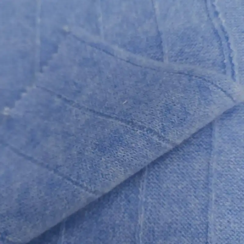 China Yarn for Hoodie,Half-Zipper Cardigan (Sweater),Round Neck Pullover (Sweater),Crop Top Pullover (Sweater) Mossy Yarn Fancy Yarn Recycled Polyester Polyester Spandex Blue color buy from China wholesaler bulk order at wholesale price free worldwide shipping Alibaba