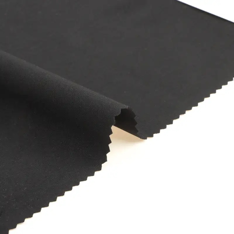 China Fabric for Pants,Jackets,Padded Jacket Four Stretch Polyester Woven Fabric Synthetic Woven Fabric Polyester Elastane BLACK color buy from China wholesaler bulk order at wholesale price free worldwide shipping Alibaba
