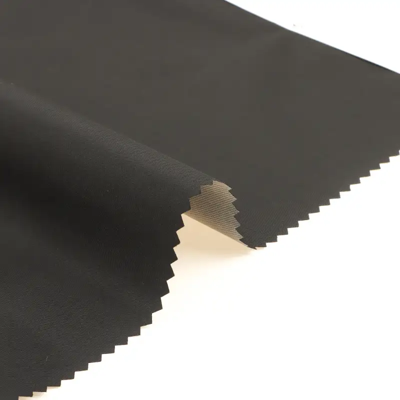 China Fabric for Jackets,Trench Coat,Padded Jacket Polyester Pongee Synthetic Woven Fabric Polyester BLACK color buy from China wholesaler bulk order at wholesale price free worldwide shipping Alibaba