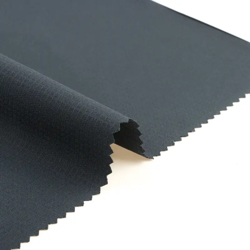 China Fabric for Jackets High Stretch Yarn Fabric Synthetic Woven Fabric Polyester blue color buy from China wholesaler bulk order at wholesale price free worldwide shipping Alibaba