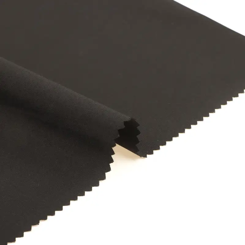 China Fabric for Jackets,Trench Coat,Down Jacket,Padded Jacket,Skirt ,Light Jacket,Kids Double-Breasted A-Line Binding Long Coat,Gathered Strappy Mini Dress,Hooded Short Jacket Polyester Pongee Synthetic Woven Fabric Polyester Black color buy from China wholesaler bulk order at wholesale price free worldwide shipping Alibaba