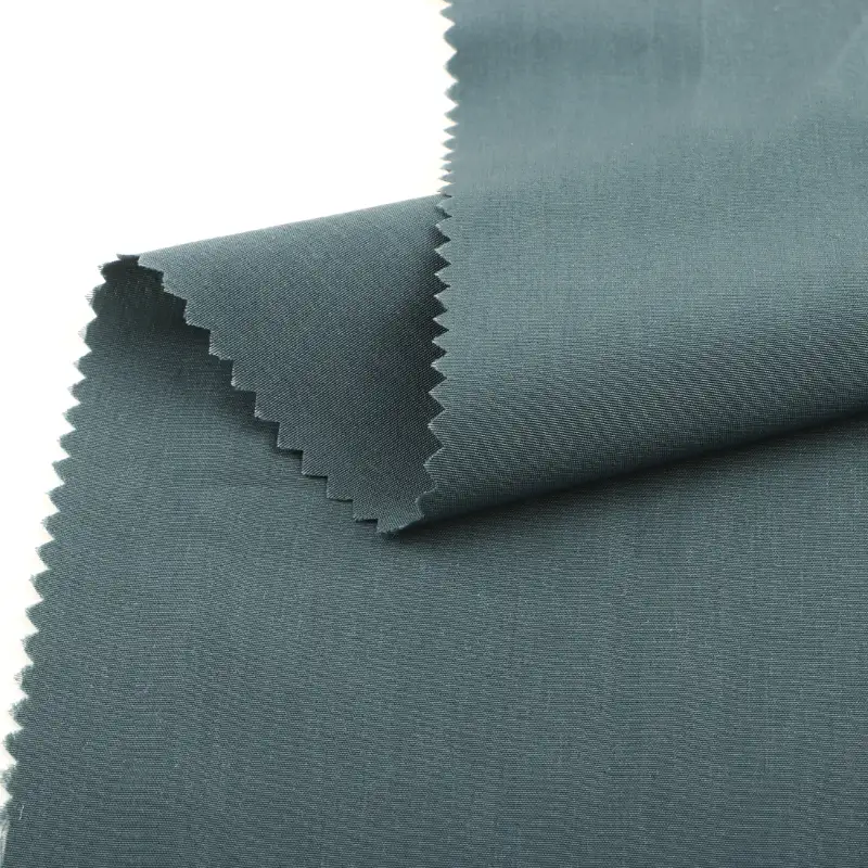 China Fabric for Shirt,Blazer,Blouse,Dresses (Cardigan Open) ,Dresses (Cardigan Button) ,Skirt  Polyester Taslon Synthetic Woven Fabric Polyester Blue stone color buy from China wholesaler bulk order at wholesale price free worldwide shipping Alibaba