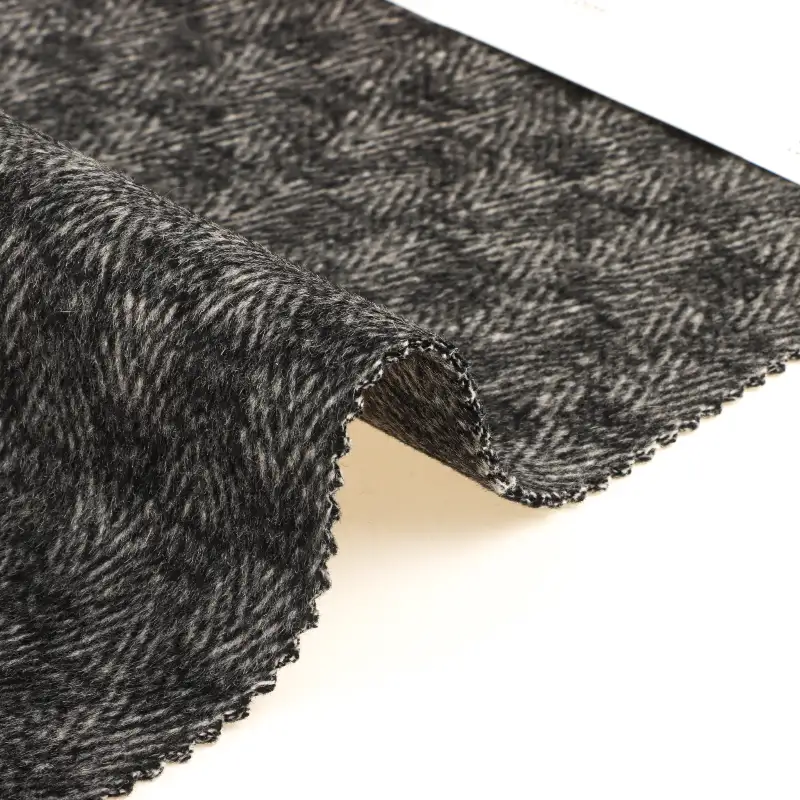 China Fabric for Pants,Overcoat,Suit,Skirt  Woolen Tweed Woolen Wool Other Black-White color buy from China wholesaler bulk order at wholesale price free worldwide shipping Alibaba