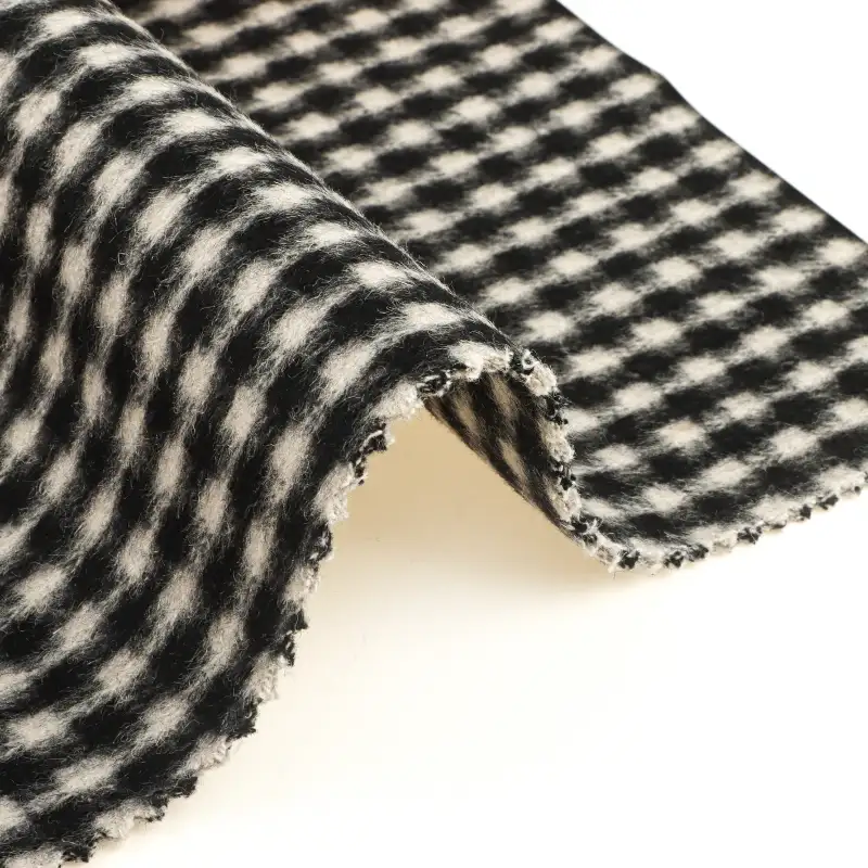 China Fabric for Overcoat,Suit,Skirt  Woolen Overcoat Woolen Wool Other Black-White color buy from China wholesaler bulk order at wholesale price free worldwide shipping Alibaba
