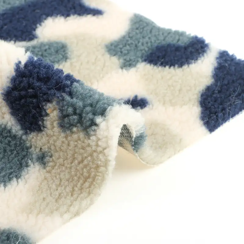 China Fabric for Hoodie,Overcoat,Skirt ,Loungewear,Waist coat Sherpa Knit Fabric Polyester Printing color buy from China wholesaler bulk order at wholesale price free worldwide shipping Alibaba