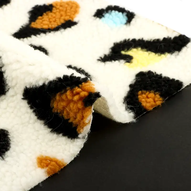 China Fabric for Hoodie,Overcoat,Skirt ,Loungewear,Waist coat Sherpa Knit Fabric Polyester Printing color buy from China wholesaler bulk order at wholesale price free worldwide shipping Alibaba