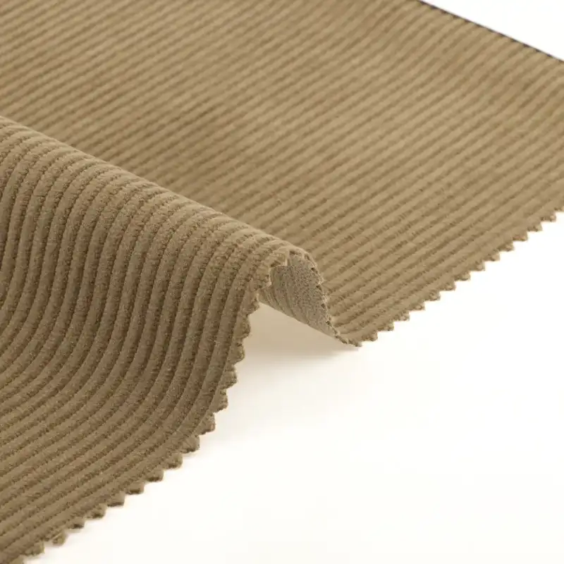 China Fabric for Pants,Jackets,Blazer,Overcoat Corduroy Synthetic Woven Fabric Polyester Brown color buy from China wholesaler bulk order at wholesale price free worldwide shipping Alibaba
