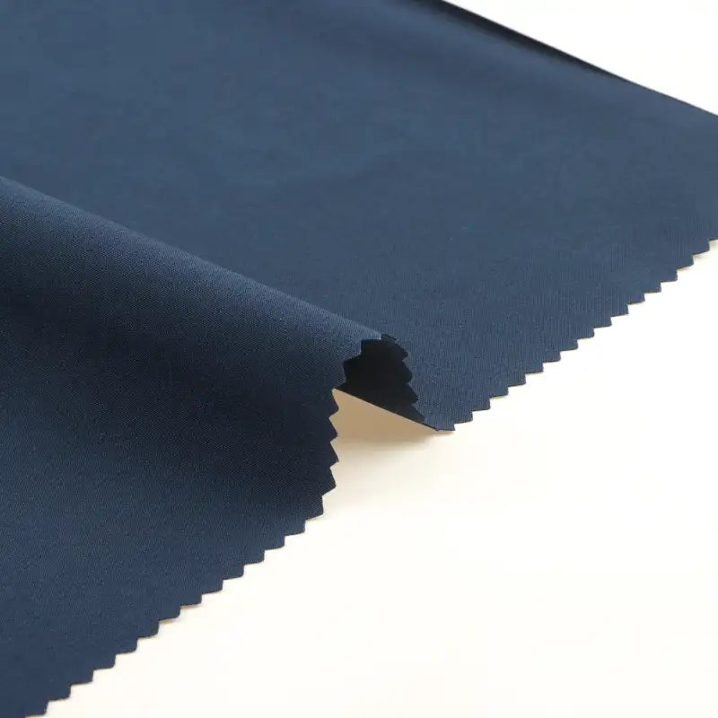China Fabric for Pants,Jackets,Padded Jacket Four Stretch Polyester Woven Fabric Synthetic Woven Fabric Polyester Elastane blue color buy from China wholesaler bulk order at wholesale price free worldwide shipping Alibaba