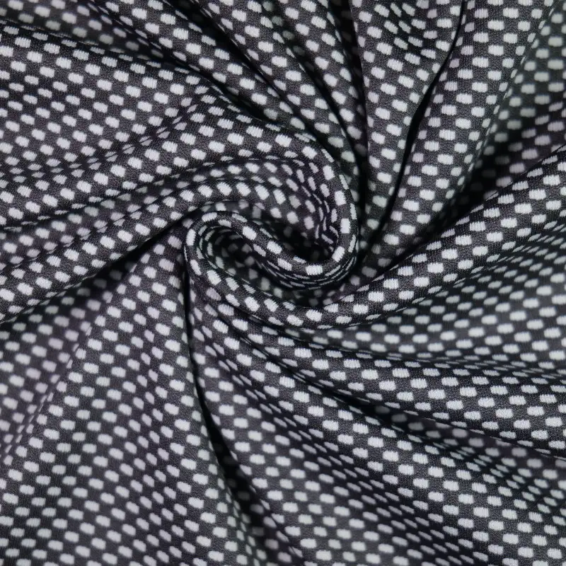 China Fabric for T-Shirt,Skirt  Four-way Stretch (Bi-Stretch) Knit Fabric Polyester black color buy from China wholesaler bulk order at wholesale price free worldwide shipping Alibaba