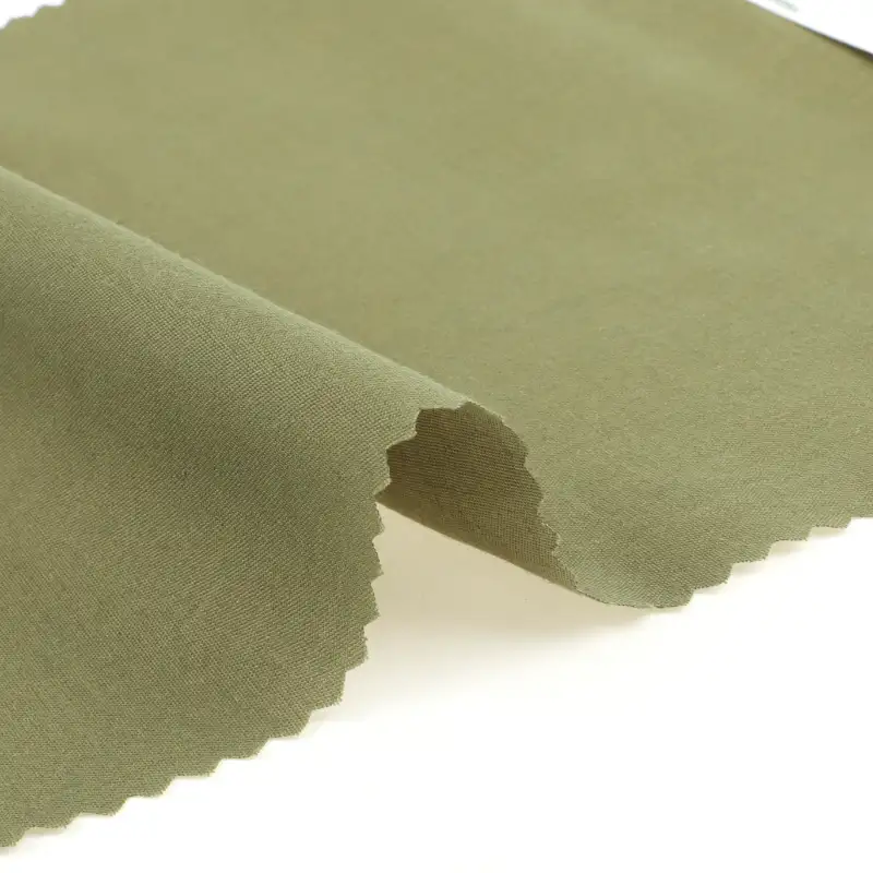 China Fabric for Pants,T-Shirt,Skirt,Skirt ,Loungewear Poplin Natural Woven Fabric Polyester Cotton green color buy from China wholesaler bulk order at wholesale price free worldwide shipping Alibaba