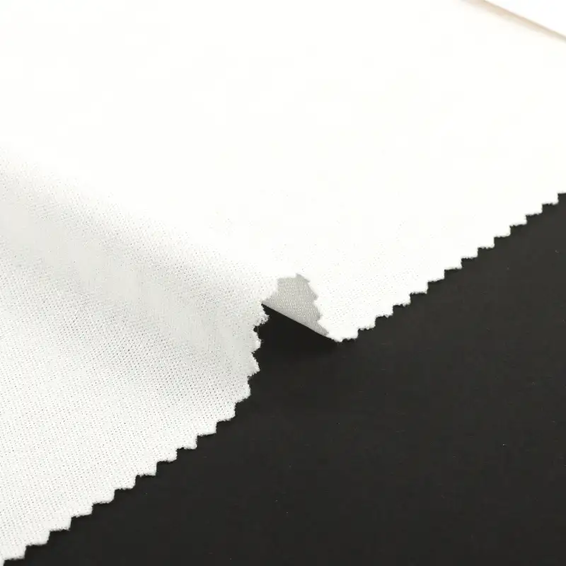 China Fabric for Polo Shirt,T-shirt ,Skirt ,Loungewear,Tracksuits Single Jersey Knit Fabric Polyester white color buy from China wholesaler bulk order at wholesale price free worldwide shipping Alibaba