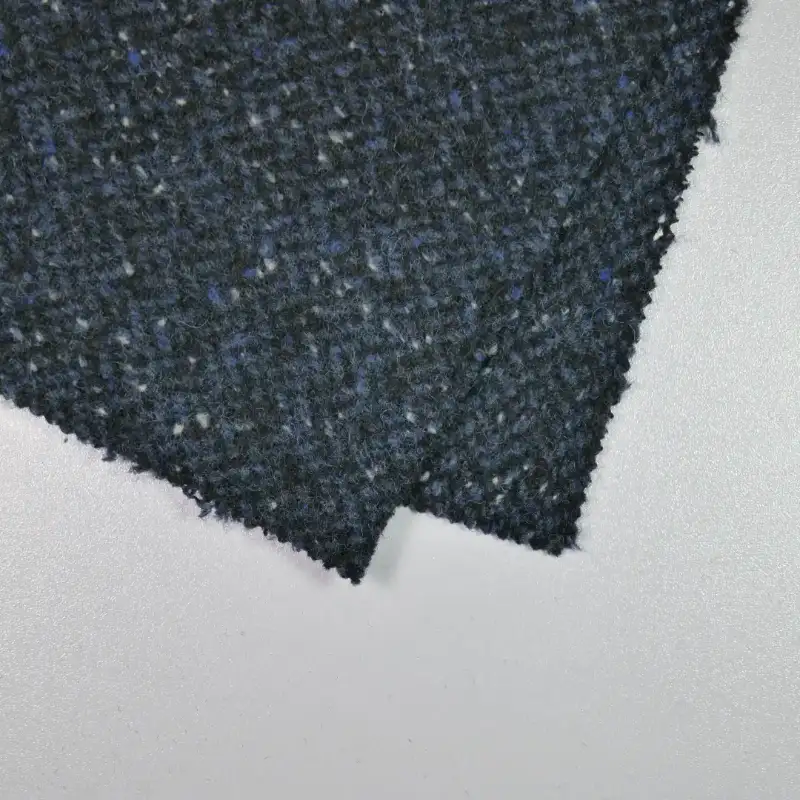 China Fabric for Jackets,Suit Chanel-Style Fabric Woolen Chemical Fiber Wool DarkBlue color buy from China wholesaler bulk order at wholesale price free worldwide shipping Alibaba