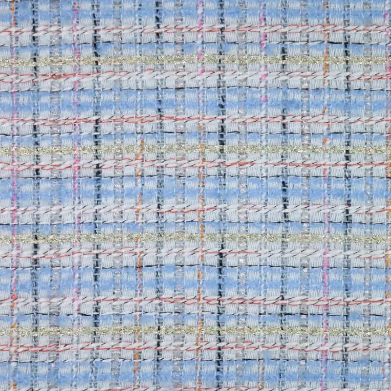 China Fabric for Jackets,Blazer,Skirt  Chanel-Style Fabric Woolen Polyester Blue color buy from China wholesaler bulk order at wholesale price free worldwide shipping Alibaba