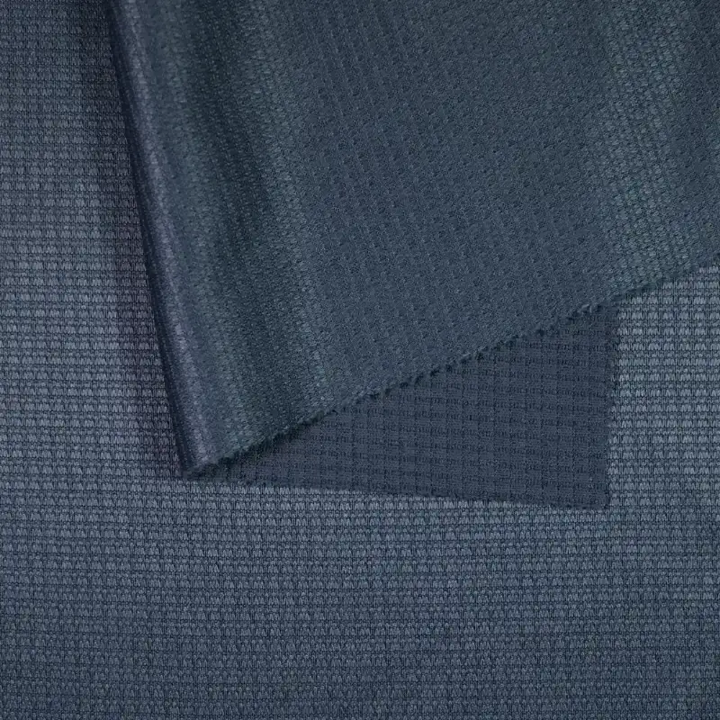 China Fabric for Blazer,T-Shirt,Polo Shirt Jacquard Knit Fabric Polyester DARKBLUE color buy from China wholesaler bulk order at wholesale price free worldwide shipping Alibaba