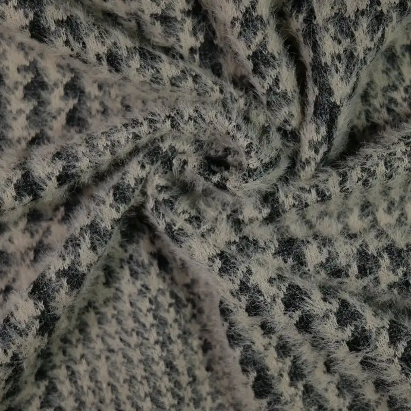 China Fabric for Round Neck Pullover ,Crop Top Pullover ,Sweatshirt Chanel-Style Fabric Woolen Nylon Polyester grey color buy from China wholesaler bulk order at wholesale price free worldwide shipping Alibaba