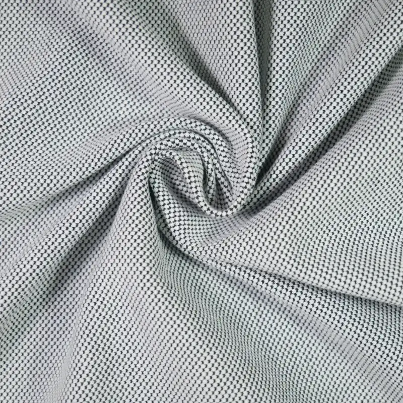 China Fabric for Skirt ,Wide Leg Trousers,Tank Midi Dress Jacquard Knit Fabric Cotton Spandex Polyester grey color buy from China wholesaler bulk order at wholesale price free worldwide shipping Alibaba