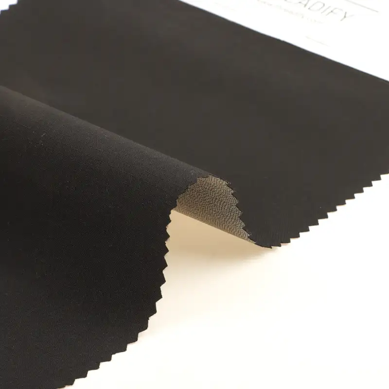 China Fabric for Pants,Jackets,Blazer,Skirt,Trench Coat T400 Polyester Yarn Fabric Synthetic Woven Fabric Polyester Black color buy from China wholesaler bulk order at wholesale price free worldwide shipping Alibaba