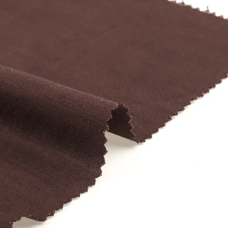 China Fabric for Skirt,Shorts,Skirt ,Tracksuits Linen/Rayon YD Plain Natural Woven Fabric Rayon Linen Brown color buy from China wholesaler bulk order at wholesale price free worldwide shipping Alibaba