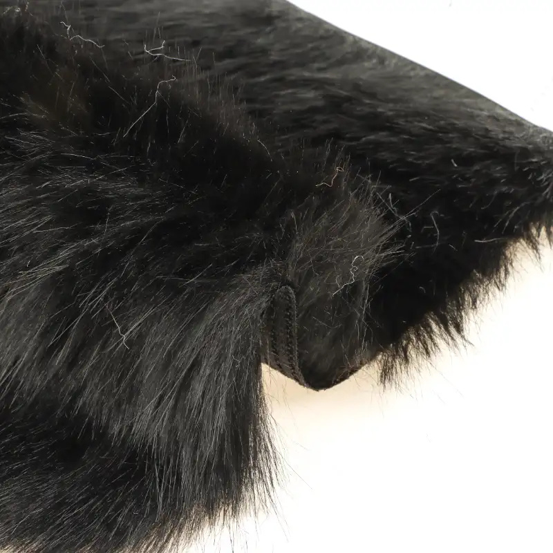 China Fabric for Overcoat,Knitted Jacket ,Skirt  Fake Fur Knit Fabric Polyester black color buy from China wholesaler bulk order at wholesale price free worldwide shipping Alibaba