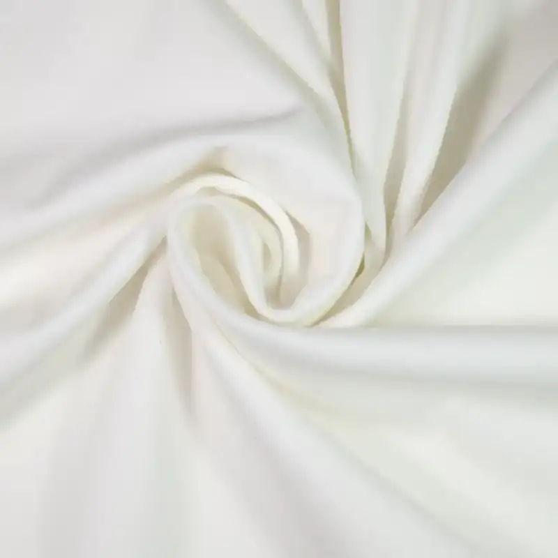 China Fabric for T-Shirt,Skirt,Hoodie Single Jersey Knit Fabric Cotton Polyester white color buy from China wholesaler bulk order at wholesale price free worldwide shipping Alibaba