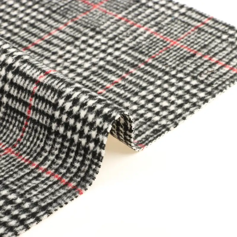 China Fabric for Jackets,Overcoat,Skirt ,Open Waistcoat Woolen Overcoat Woolen Other houndstooth color buy from China wholesaler bulk order at wholesale price free worldwide shipping Alibaba