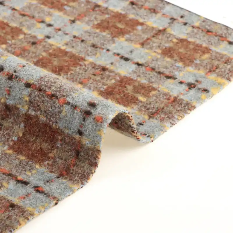 China Fabric for Jackets,Skirt,Trench Coat,Overcoat,Suit,Waist coat Chanel-Style Fabric Woolen Polyester Wool Other Coffee Gray  Bue Black color buy from China wholesaler bulk order at wholesale price free worldwide shipping Alibaba