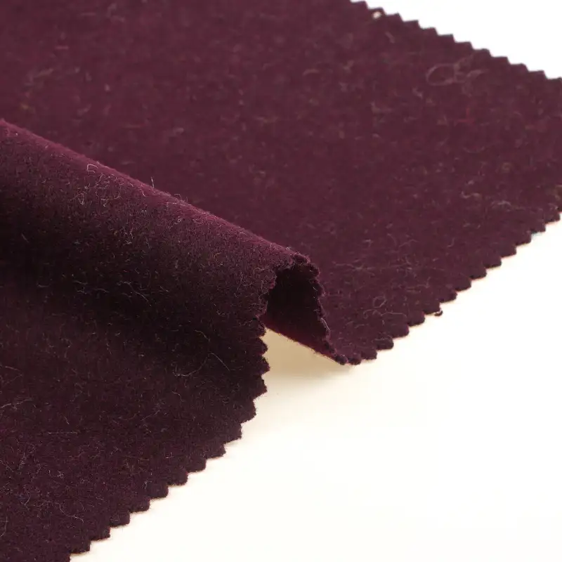 China Fabric for Pants,Overcoat,Suit,Skirt  Melton Woolen Wool Other Burgundy color buy from China wholesaler bulk order at wholesale price free worldwide shipping Alibaba