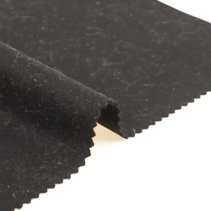 China Fabric for Pants,Overcoat,Suit,Skirt  Melton Woolen Wool Other black color buy from China wholesaler bulk order at wholesale price free worldwide shipping Alibaba