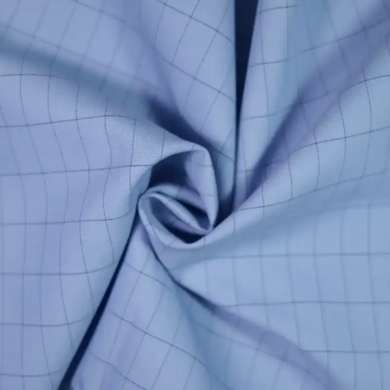 China Fabric for Shirt,Blouse,Skirt,Shirt Long Sleeve Button  Yarn Dyed Check Synthetic Woven Fabric Polyester Nylon Chemical Fiber DARKBLUE color buy from China wholesaler bulk order at wholesale price free worldwide shipping Alibaba