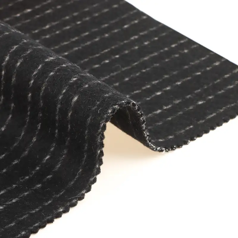 China Fabric for Jackets,Overcoat,Suit,Skirt  Woolen Overcoat Woolen Wool Other Black-White color buy from China wholesaler bulk order at wholesale price free worldwide shipping Alibaba