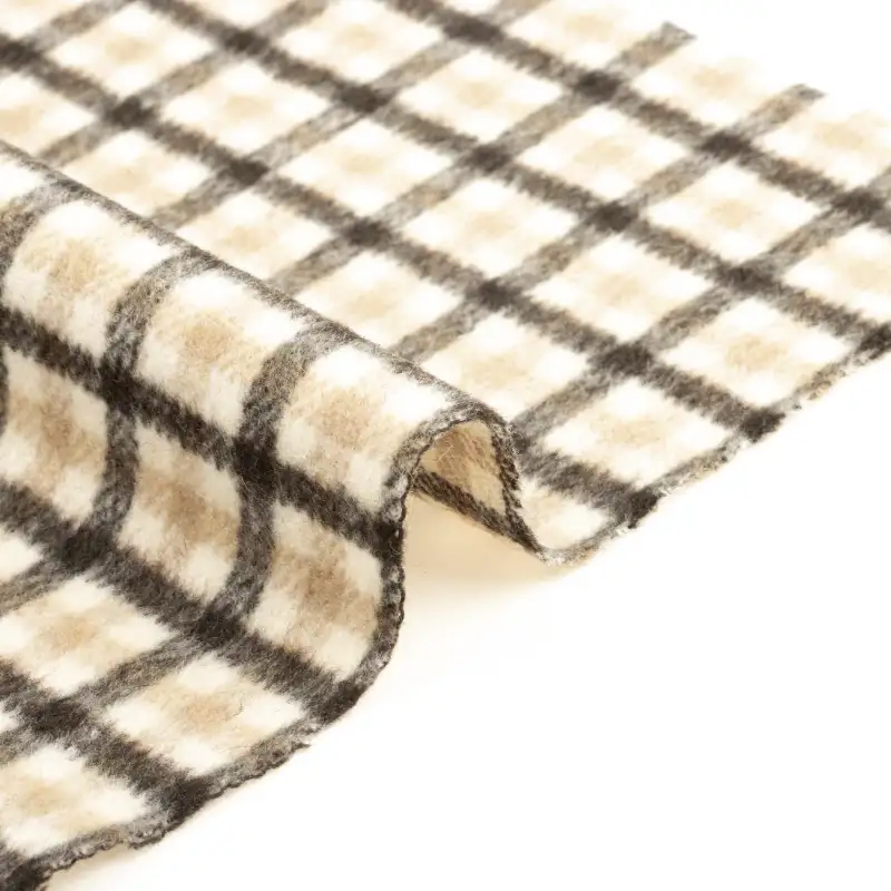 China Fabric for Blazer,Overcoat,Skirt  Woolen Tweed Woolen Other Wool check color buy from China wholesaler bulk order at wholesale price free worldwide shipping Alibaba