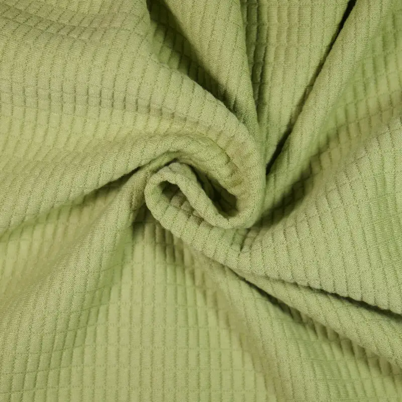 China Fabric for Hoodie,Hoodie  ,Long Sleeve Base Layer Top Waffle Knit Fabric Polyester Spandex green color buy from China wholesaler bulk order at wholesale price free worldwide shipping Alibaba