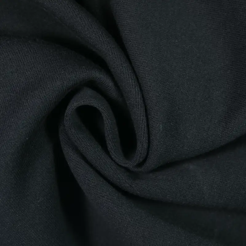 China Fabric for T-Shirt,Skirt Two-way Stretch Knit Fabric Cotton Polyester dark green color buy from China wholesaler bulk order at wholesale price free worldwide shipping Alibaba
