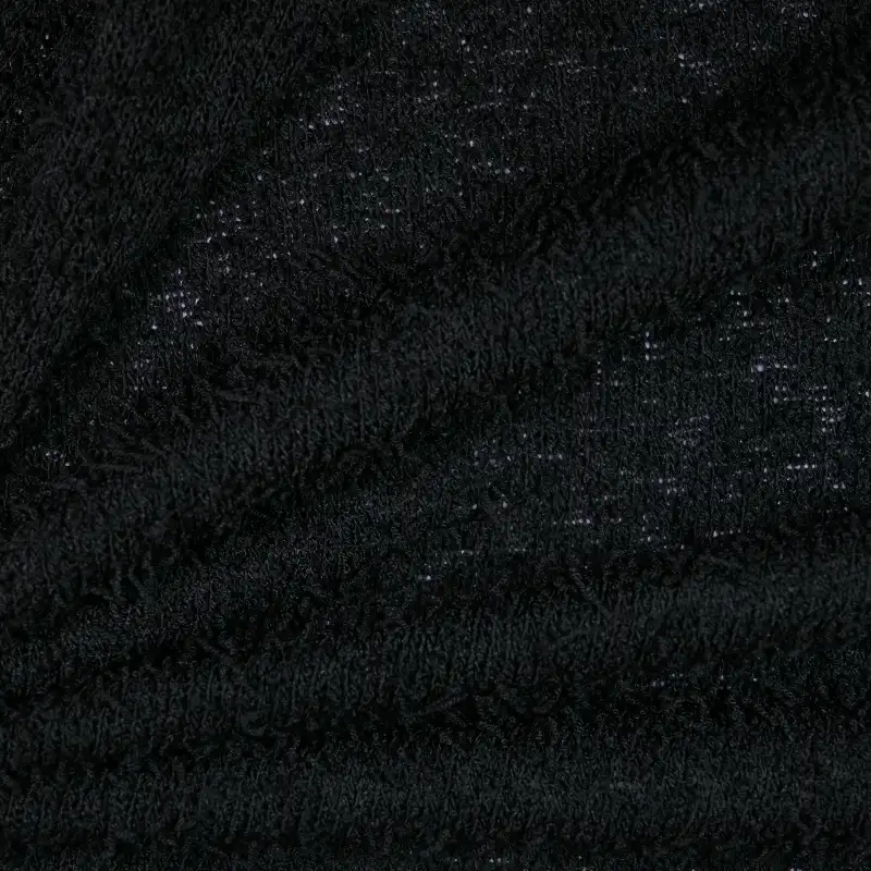 China Fabric for Crew Neck Pullover ,Open Waistcoat,Tank Midi Dress,Tank Wrap Midi Dress Jacquard Knit Fabric Polyester black color buy from China wholesaler bulk order at wholesale price free worldwide shipping Alibaba