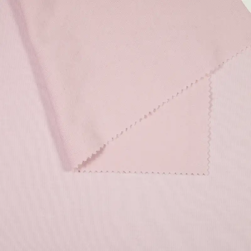 China Fabric for Tank Top,Strap Midi Dress,Tank Midi Dress Single Jersey Knit Fabric Rayon Poly Lactic Acid（PLA) Silk pink color buy from China wholesaler bulk order at wholesale price free worldwide shipping Alibaba