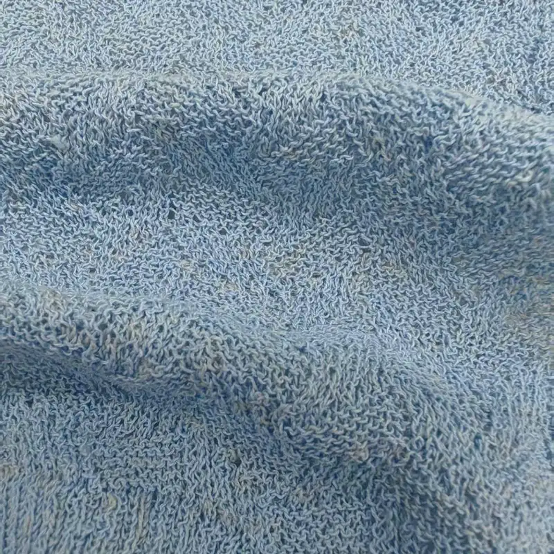 China Yarn for Half-Zipper Cardigan (Sweater),Shirt Half Sleeve Button (Sweater),Shirt Half Sleeve Zipper (Sweater),Crop Top Pullover (Sweater) Core Spun Yarn Regular Yarn Polyester Linen Blue color buy from China wholesaler bulk order at wholesale price free worldwide shipping Alibaba