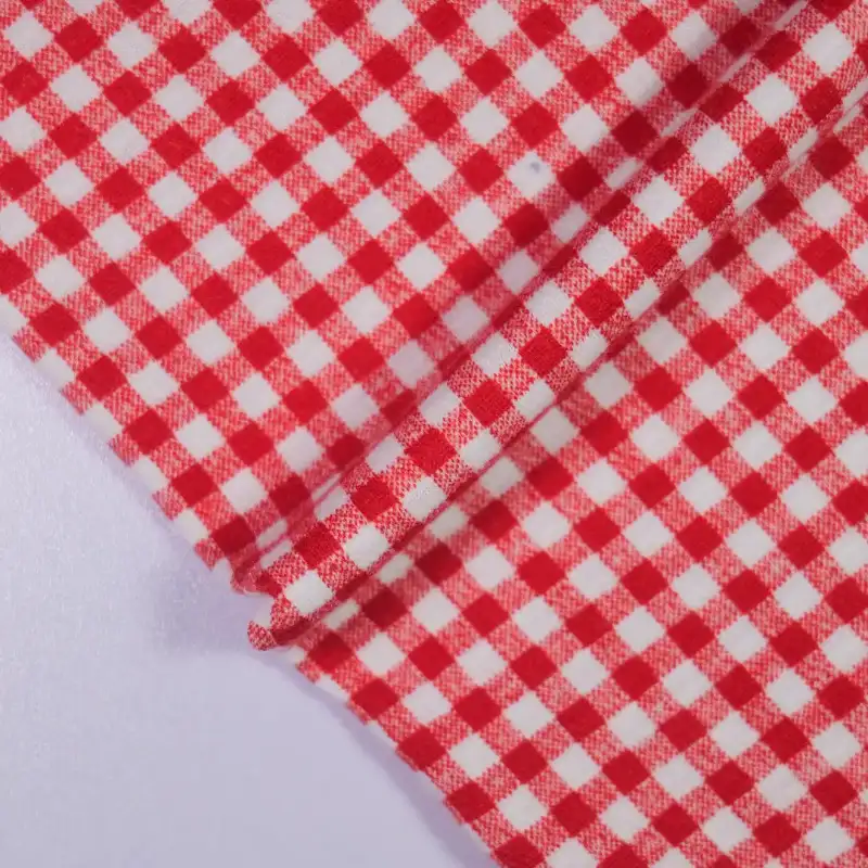 China Fabric for Crop Top Crepe Knit Fabric Polyester Spandex red color buy from China wholesaler bulk order at wholesale price free worldwide shipping Alibaba