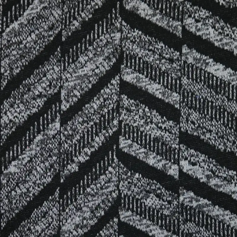 China Fabric for Trench Coat Jacquard Knit Fabric Polyester Rayon Spandex white&black color buy from China wholesaler bulk order at wholesale price free worldwide shipping Alibaba