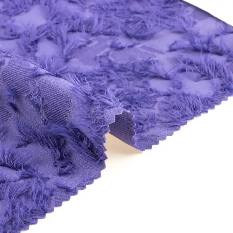 China Fabric for Skirt Polyester Cut Flower Fabric Synthetic Woven Fabric Polyester PURPLE color buy from China wholesaler bulk order at wholesale price free worldwide shipping Alibaba