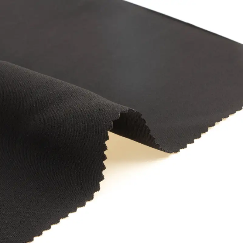 China Fabric for Pants,Skirt High Stretch Yarn Fabric Synthetic Woven Fabric Polyester black color buy from China wholesaler bulk order at wholesale price free worldwide shipping Alibaba
