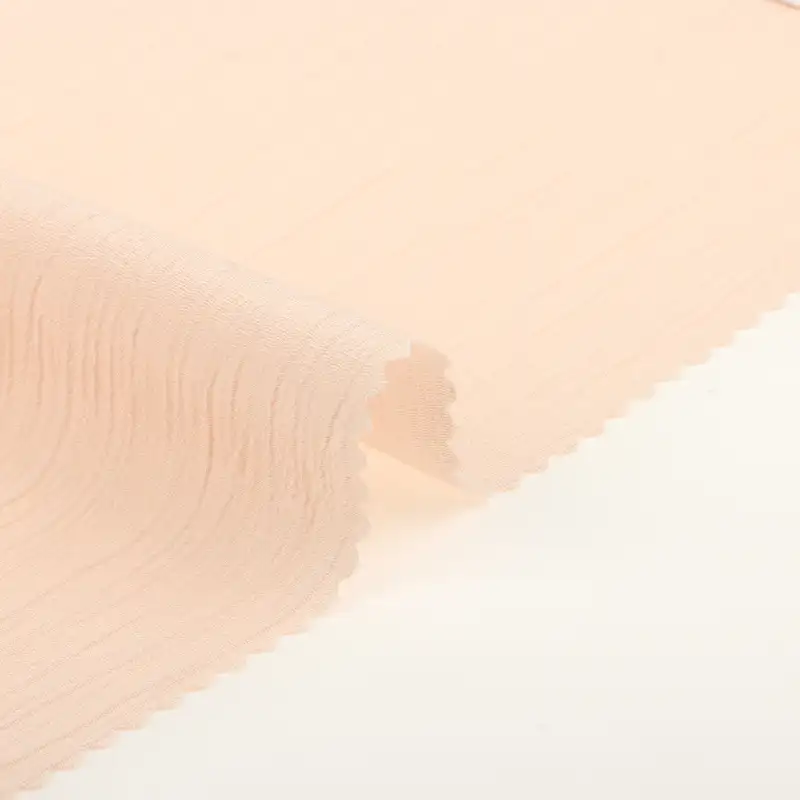 China Fabric for Shirt,Blouse,Crop Top Crepe Woven Blended Fabric Rayon Polyester pink color buy from China wholesaler bulk order at wholesale price free worldwide shipping Alibaba