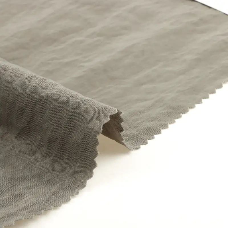 China Fabric for Crop Top,Bubble-Sleeve Crop Top Nylon Crepe Synthetic Woven Fabric Nylon brown color buy from China wholesaler bulk order at wholesale price free worldwide shipping Alibaba