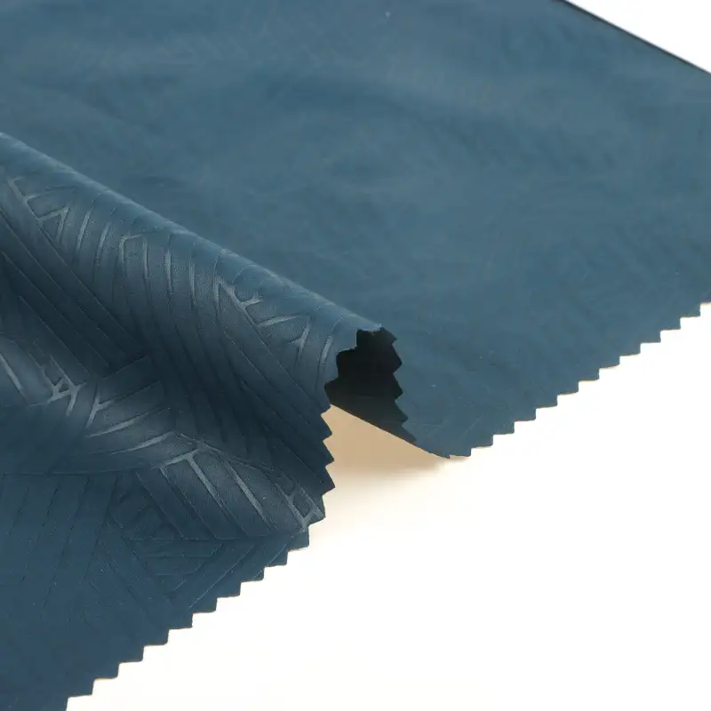 China Fabric for Jackets,Down Jacket,Padded Jacket Polyester Pongee Synthetic Woven Fabric Polyester blue color buy from China wholesaler bulk order at wholesale price free worldwide shipping Alibaba