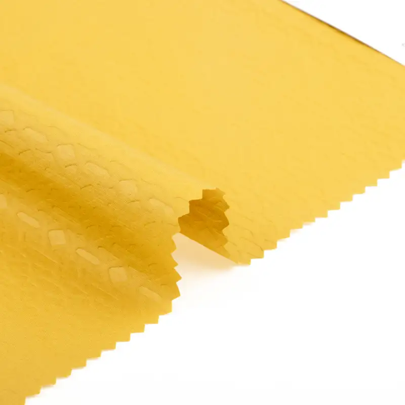 China Fabric for Jackets,Down Jacket,Padded Jacket Polyester Pongee Synthetic Woven Fabric Polyester yellow color buy from China wholesaler bulk order at wholesale price free worldwide shipping Alibaba