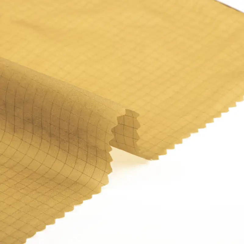 China Fabric for Down Jacket,Padded Jacket Nylon Taffeta Synthetic Woven Fabric Nylon yellow color buy from China wholesaler bulk order at wholesale price free worldwide shipping Alibaba