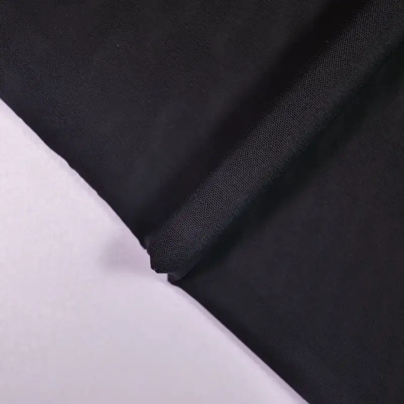 China Fabric for T-Shirt,Yoga Clothes,Yoga Pants Mesh Knit Fabric Nylon Spandex Black color buy from China wholesaler bulk order at wholesale price free worldwide shipping Alibaba