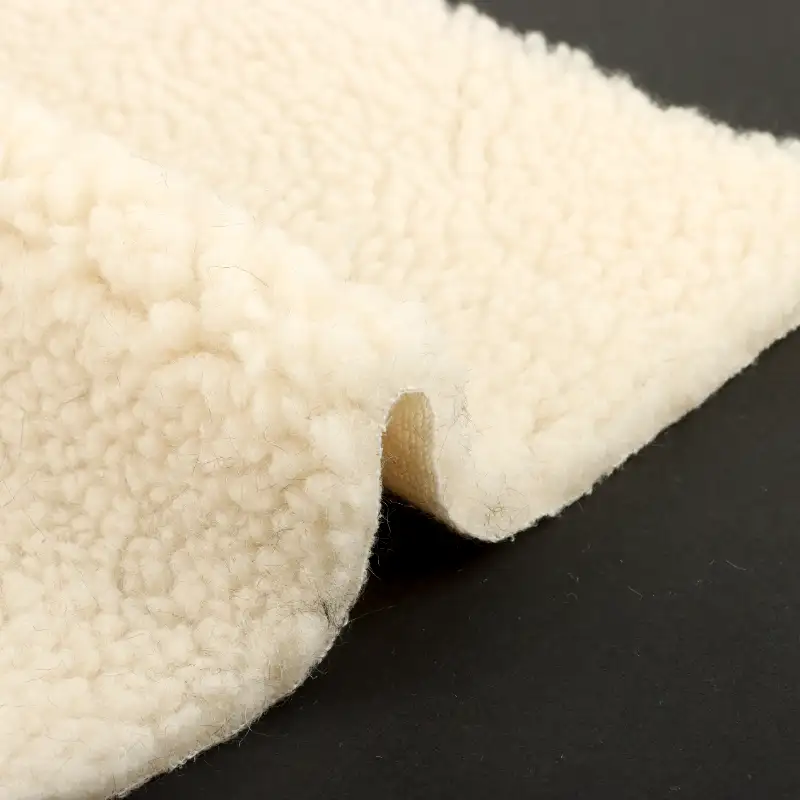 China Fabric for Jackets,Overcoat Sherpa Knit Fabric Polyester cream color buy from China wholesaler bulk order at wholesale price free worldwide shipping Alibaba