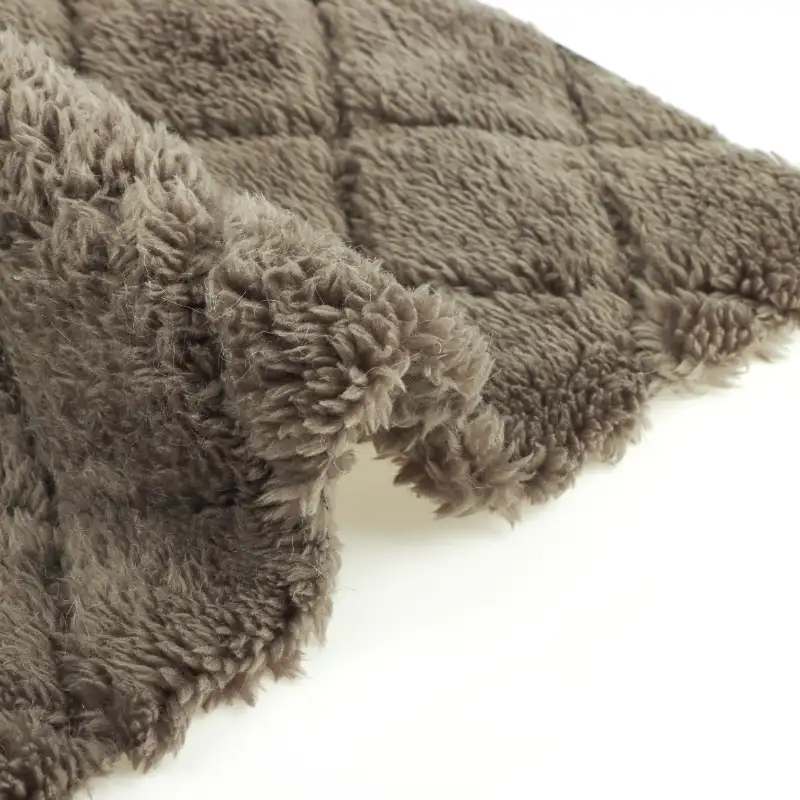 China Fabric for Overcoat,Loungewear Double-side fleece Knit Fabric Polyester printing color buy from China wholesaler bulk order at wholesale price free worldwide shipping Alibaba